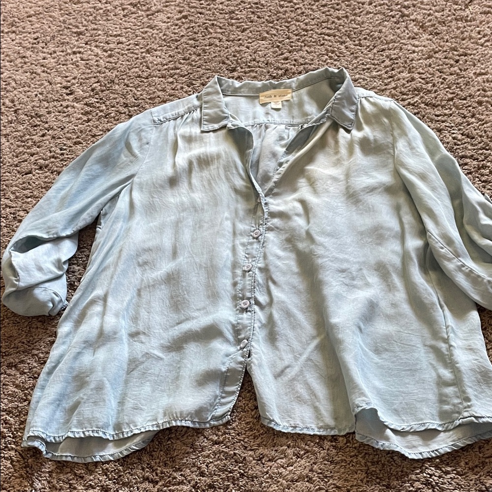 Cloth & Stone Light Blue Blouse